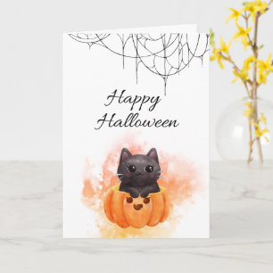 Carte Happy Halloween Card - Conception Éffrayante