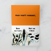 Carte HAPPY HALLOWEEN -**Carte de voeux pliée (Intérieur)