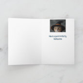 Carte Happy Halloween Chat noir (Intérieur)