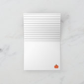 Carte Happy Halloween Citrouille et tripes (Intérieur)