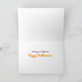 Carte Happy Halloween Coeur Citrouille (Intérieur)