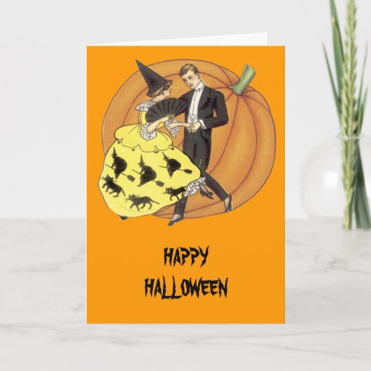 Carte Happy Halloween - danser toute la nuit (Devant)