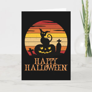 Carte Happy Halloween drôle caractère Déplaisant