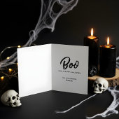 Carte Happy Halloween élégant sculpté Citrouille Hallowe