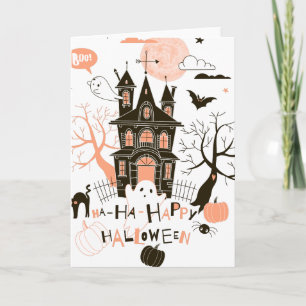 Carte Happy Halloween Haunted House