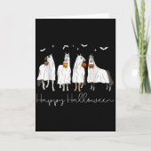 Carte Happy Halloween Horse Ghost 2025 (Devant)