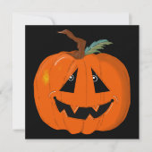 Carte Happy Halloween Jack-o'-lantern Illustration Art (Devant)