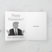 Carte Happy Halloween Keep America Great Trump dessin an (Intérieur)