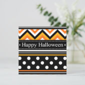 Carte Happy Halloween Motif moderne (Debout devant)