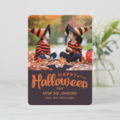 Carte Happy Halloween Personnalisé 2017 (Debout devant)