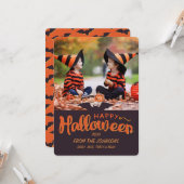 Carte Happy Halloween Personnalisé 2017 (Devant/Arrière en situation)