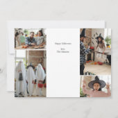 Carte Happy Halloween Photo Collage Moderne (Dos)