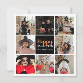 Carte Happy Halloween Photo Collage Simple (Devant)