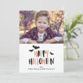 Carte Happy Halloween Photo de famille (Debout devant)