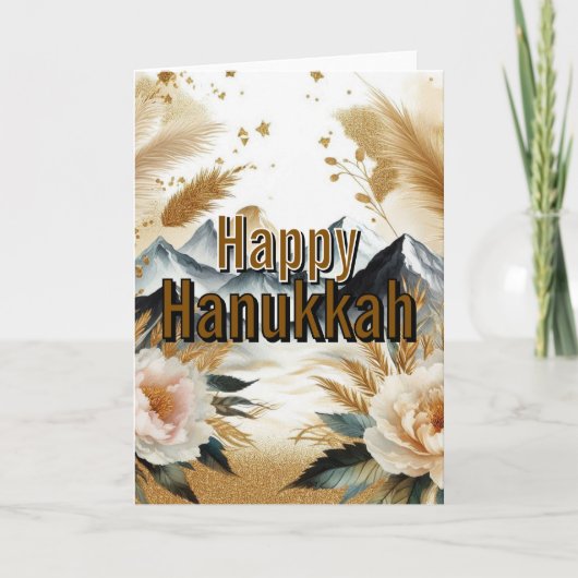 Carte Happy Hanukkah Greeting Card - Modern Simple Cute (Devant)