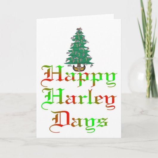 Carte happy harley days (Devant)