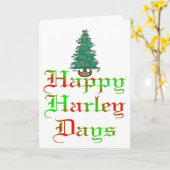 Carte happy harley days (Fleur jaune)