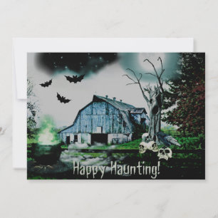 Carte *~* Happy Hauny Skulls HALLOWEEN CARD