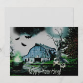 Carte *~* Happy Hauny Skulls HALLOWEEN CARD (Devant / Derrière)