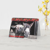 Carte Happy Holibrays de Bunny et Hershey! (Fleur jaune)