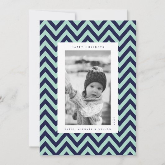 Carte HAPPY HOLIDAYS Add Your Family (Devant)