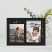 Carte HAPPY HOLIDAYS Add Your Family (Debout devant)