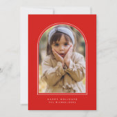 Carte HAPPY HOLIDAYS ARCH Add Your (Devant)