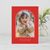 Carte HAPPY HOLIDAYS ARCH Add Your (Debout devant)