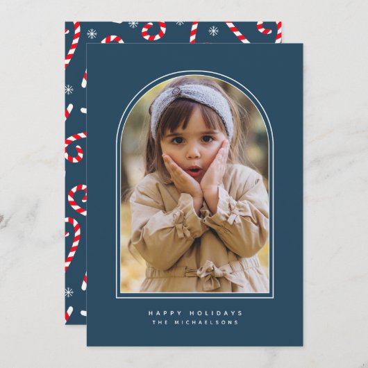 Carte HAPPY HOLIDAYS ARCH Add Your (Devant / Derrière)