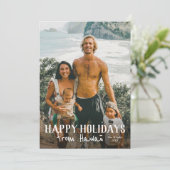 Carte Happy Holidays from Hawaii photo holiday card (Debout devant)