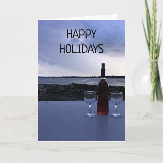 CARTE ****HAPPY HOLIDAYS FROM THE LAKE*** (Devant)