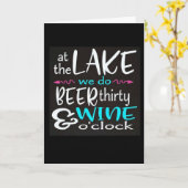 CARTE ****HAPPY HOLIDAYS FROM THE LAKE*** (Fleur jaune)