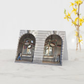 Carte Happy Holidays Londres Royaume-Uni Noël Festive Sa (Fleur jaune)