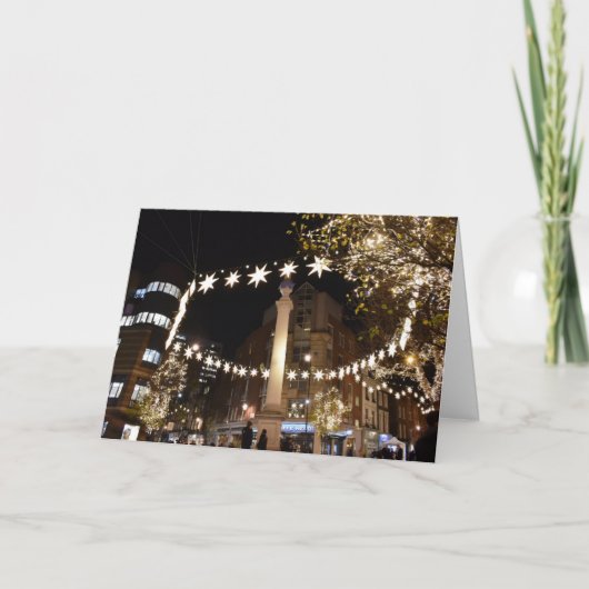 Carte Happy Holidays Londres Royaume-Uni Noël Festive Sa (Devant)