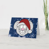 Carte Happy Holidays Merry Christmas Santa Mouse (Devant)