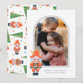 Carte HAPPY HOLIDAYS NUTCRACKER Add Your (Devant / Derrière)