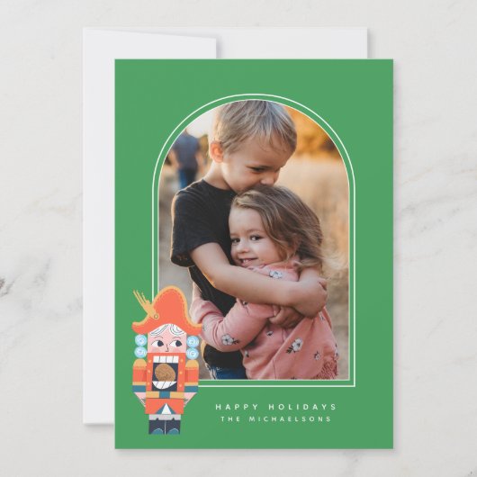 Carte HAPPY HOLIDAYS NUTCRACKER Add Your (Devant)