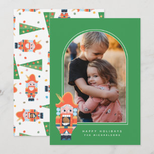 Carte HAPPY HOLIDAYS NUTCRACKER Add Your