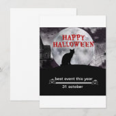 Carte happy holloween (Devant / Derrière)