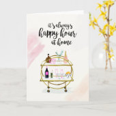 Carte Happy Hour at Home I (Fleur jaune)