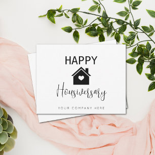 Carte Happy Housiversary immobilier personnalisé