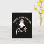 Carte Happy Howdyween Pré-k Ghost Western Enseignant Pre (Fleur jaune)