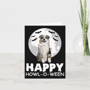 Carte Happy Howl-o-ween Lazy Halloween Costume mignon ch