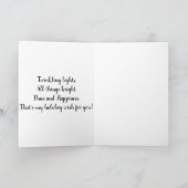 Carte Happy Howlidays - Ajouter VOTRE PHOTO DE CHIEN (Intérieur)