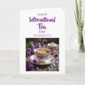 Carte Happy International Tea Day | December 15th (Devant)