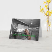 Carte Happy Jour de la Saint Patrick Chien Friendly Bar (Fleur jaune)