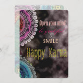 Carte Happy Karma (Devant / Derrière)