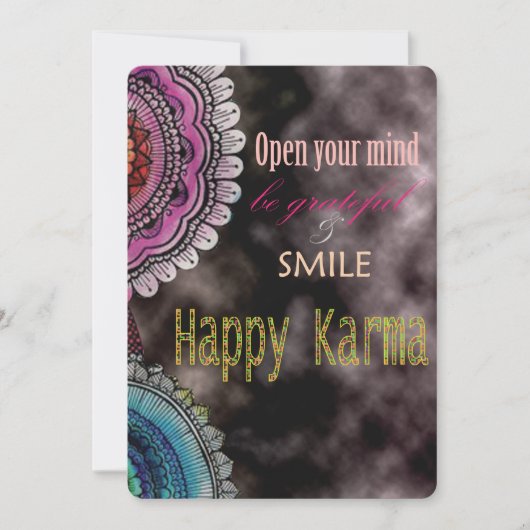 Carte Happy Karma (Devant)