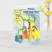 Carte Happy Leap Year Day (Fleur jaune)