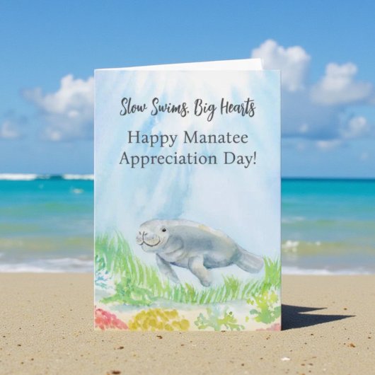 Carte Happy Manatee Appreciation Day